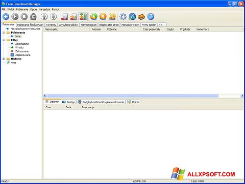 Snimak zaslona Free Download Manager Windows XP