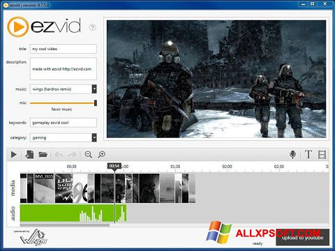 Snimak zaslona Ezvid Windows XP
