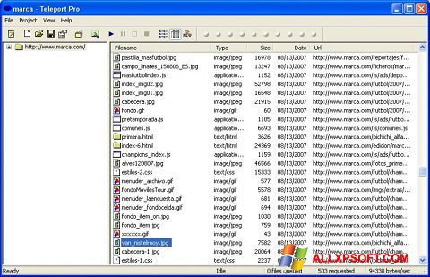 Snimak zaslona Teleport Pro Windows XP