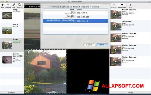Snimak zaslona IP Camera Viewer Windows XP