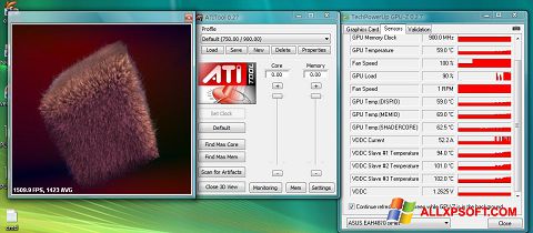 Snimak zaslona ATITool Windows XP