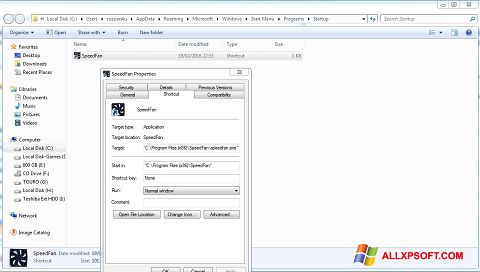 Snimak zaslona SpeedFan Windows XP