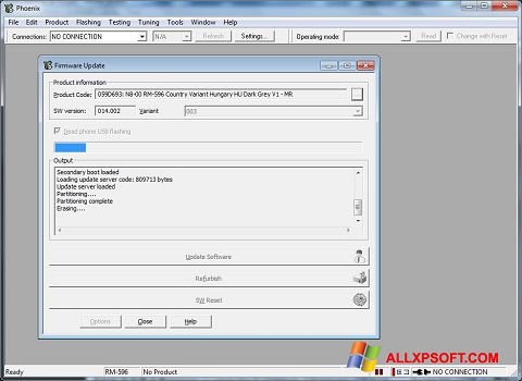 Snimak zaslona Phoenix Windows XP