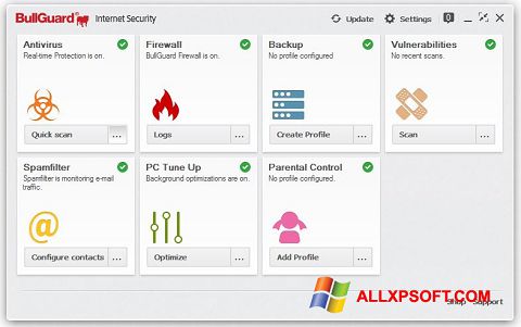 Snimak zaslona BullGuard Windows XP