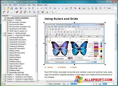 Snimak zaslona Foxit Advanced PDF Editor Windows XP