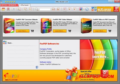 Snimak zaslona Doc Reader Windows XP