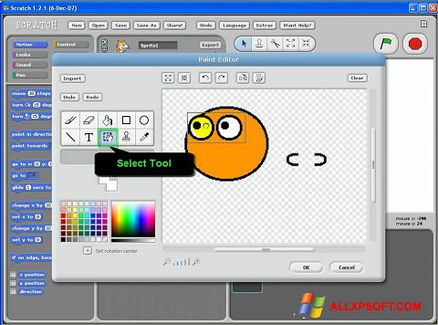 Snimak zaslona Scratch Windows XP