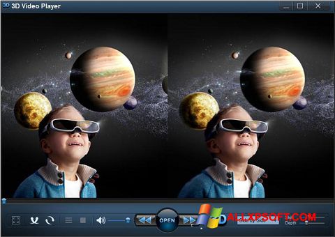 Snimak zaslona 3D Video Player Windows XP