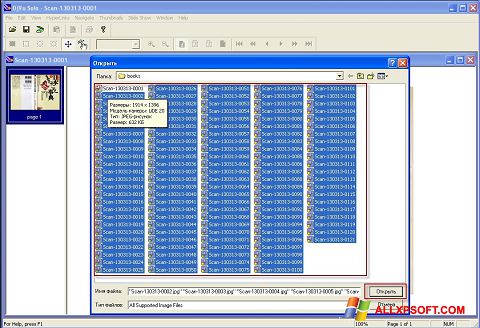 Snimak zaslona DjVu Viewer Windows XP