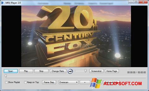 Snimak zaslona MKV Player Windows XP