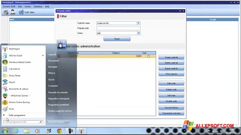 Snimak zaslona MyHotspot Windows XP