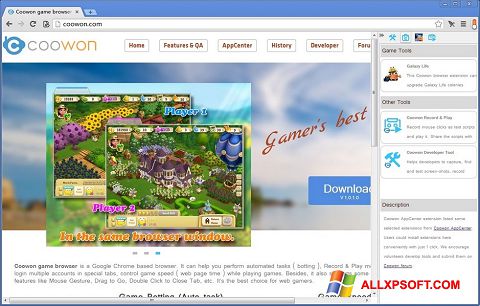 Snimak zaslona Coowon Browser Windows XP