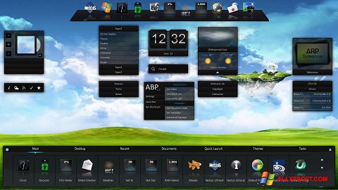 Snimak zaslona Winstep Nexus Windows XP
