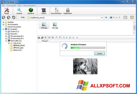 Snimak zaslona RS File Recovery Windows XP