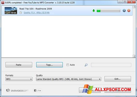 Snimak zaslona Free YouTube to MP3 Converter Windows XP