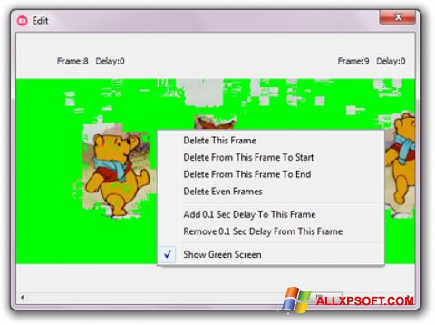 Snimak zaslona GifCam Windows XP