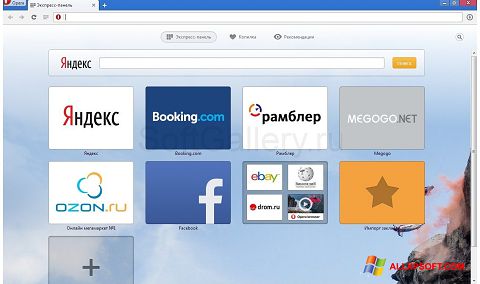 Snimak zaslona Opera Next Windows XP