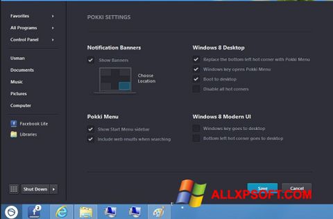 Snimak zaslona Pokki Windows XP