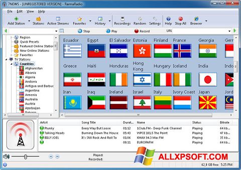Snimak zaslona RarmaRadio Windows XP