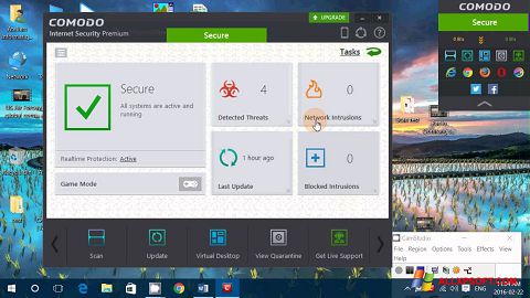 Snimak zaslona Comodo Internet Security Premium Windows XP