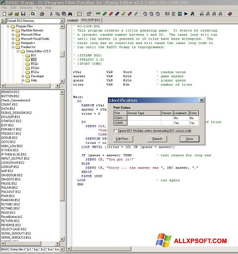 Snimak zaslona Stamp Windows XP
