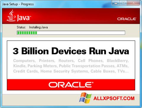 Snimak zaslona Java Runtime Environment Windows XP