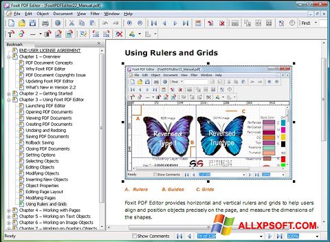 Snimak zaslona Foxit PDF Editor Windows XP
