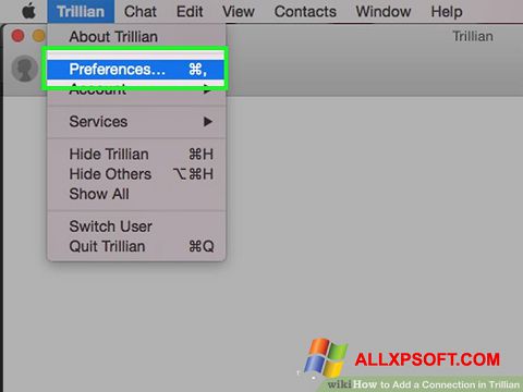 Snimak zaslona Trillian Windows XP