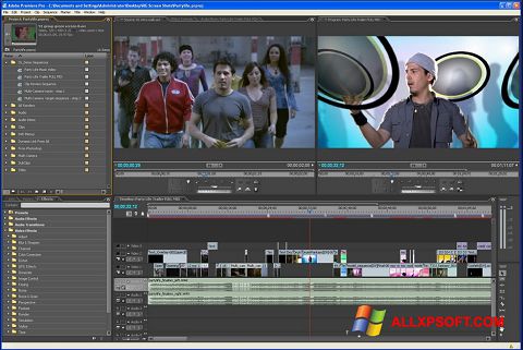 Snimak zaslona Adobe Premiere Pro Windows XP