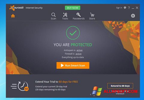 Snimak zaslona Avast Internet Security Windows XP