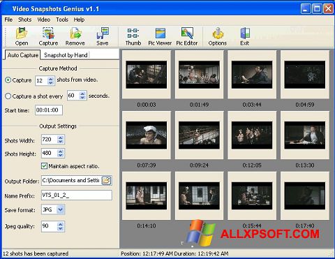Snimak zaslona SnapShot Windows XP