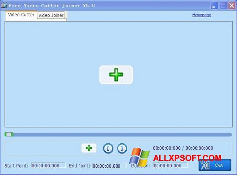 Snimak zaslona Free Video Cutter Windows XP