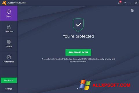 Snimak zaslona Avast! Pro Antivirus Windows XP