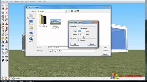 Snimak zaslona Google SketchUp Windows XP
