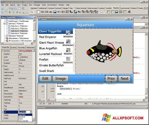 Snimak zaslona Lazarus Windows XP