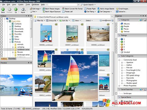 Snimak zaslona ACDSee Photo Manager Windows XP