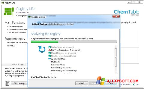 Snimak zaslona Registry Life Windows XP