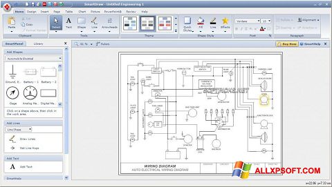 Snimak zaslona SmartDraw Windows XP