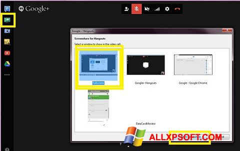 Snimak zaslona Hangouts Windows XP