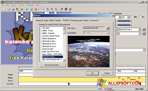 Snimak zaslona KaraFun Windows XP