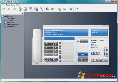 Snimak zaslona VentaFax Windows XP