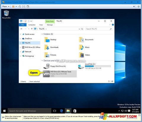 Snimak zaslona Virtual CD Windows XP